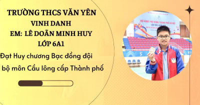 game tiến lên miên nam
 vinh danh học sinh Lê Doãn Minh Huy